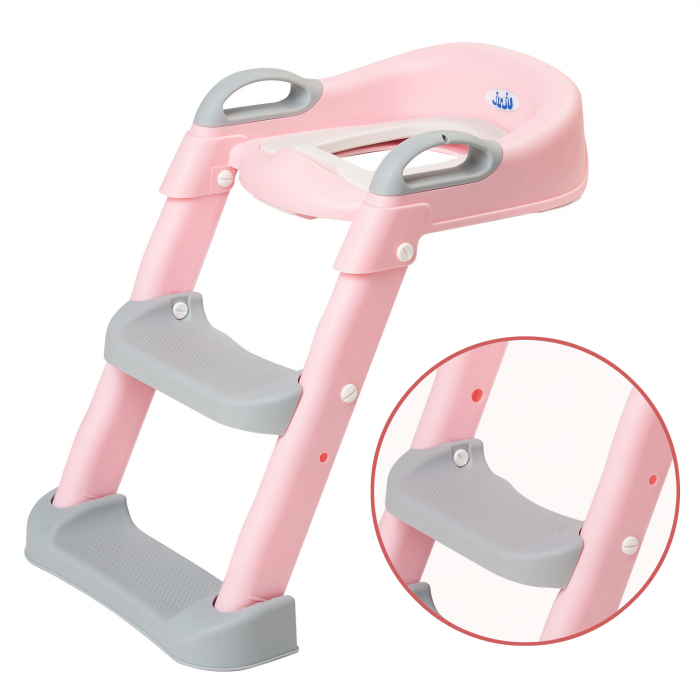 Reductor toaleta copii Juju SoloSteps, Roz [4]