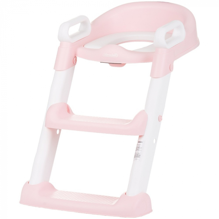 Reductor toaleta cu scara Chipolino Skippy pink [1]