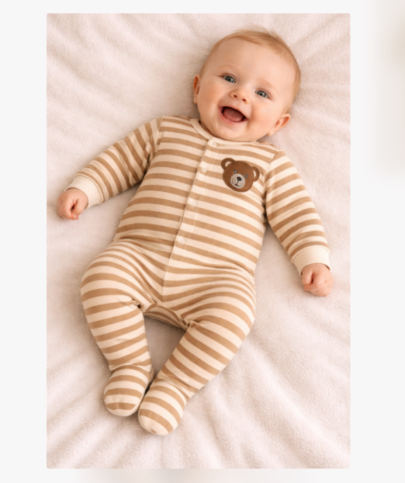 Salopeta, 0-3 luni, Cu ursulet brodat [2]