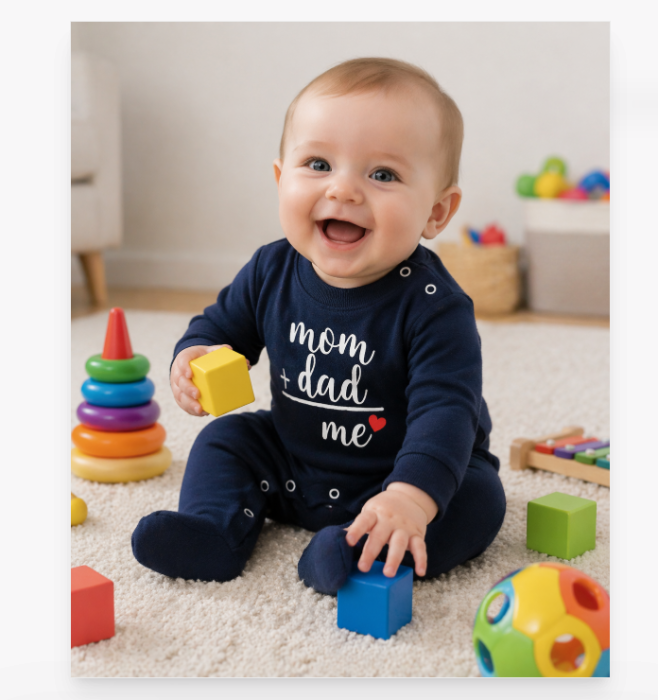 Salopeta bebe, Eu mami si tati, Albastru [2]