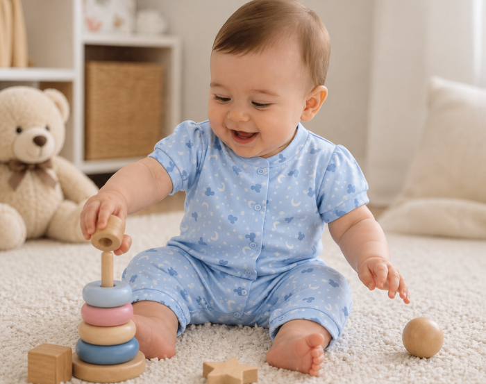 Salopeta bebe, tip Mickey, roz cu imprimeu [2]