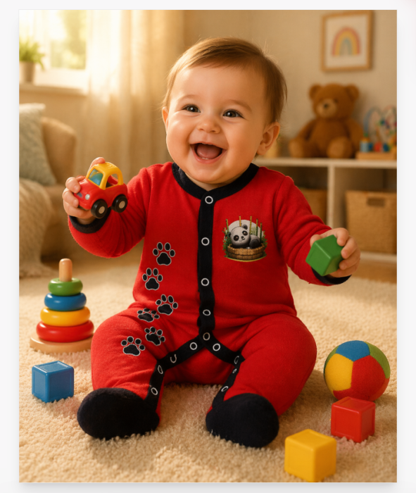 Salopeta Bebelusi, Pe urmele ursuletului, rosu [2]