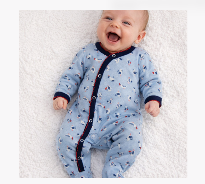 Salopeta bumbac, nou nascut, albastra [2]