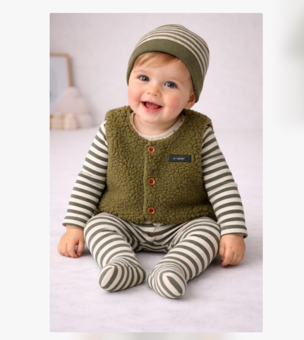 Salopeta cu vestuta groasa, verde [2]