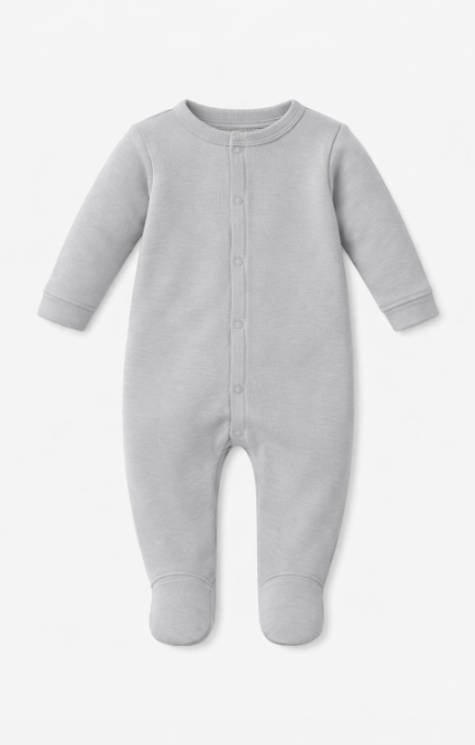 Salopeta din bumbac pentru bebe, Gri [2]