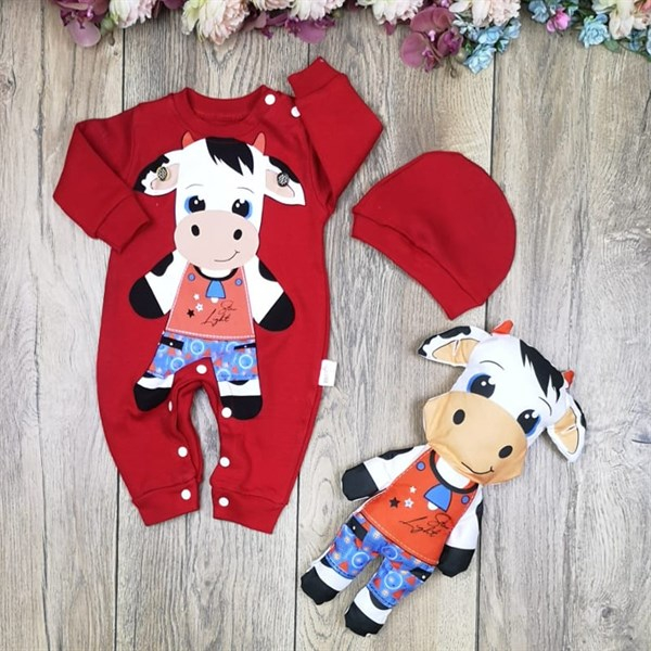 Salopeta plus caciulita,cu jucarie detasabila si non alergica,model ursulet [4]