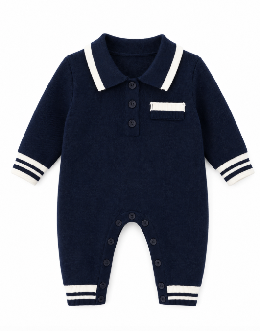 Salopeta tricotata, Model American Boy, Bleumarin [2]