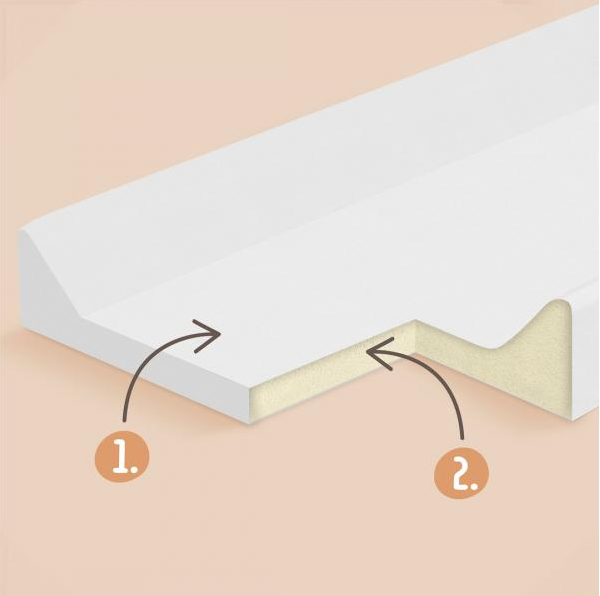 Saltea de infasat bebe moale 70x47,5 Klups Bunny 420 [2]