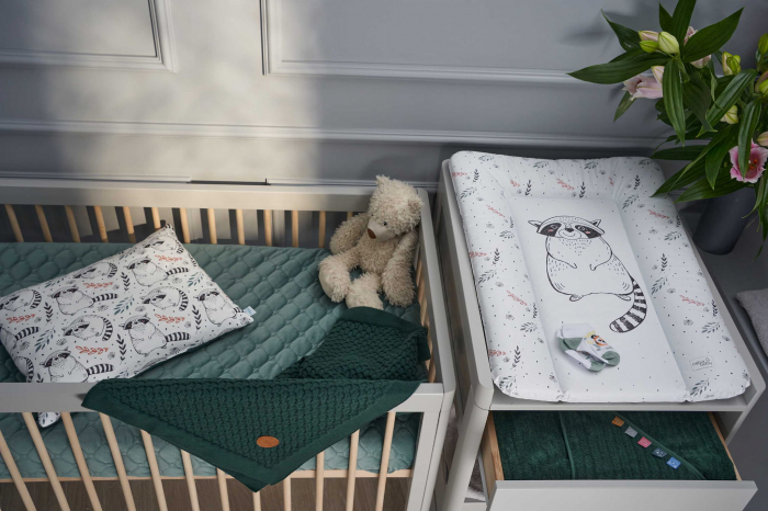 Saltea de Infasat Moale, 50x70cm, Suprafata Aderenta, Ceba Baby, Bursuc [2]