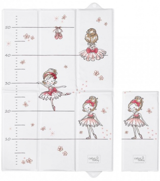 Salteluta pliabila pentru infast, ideala voiaj, 60x40 cm, Ceba Baby, Balerina [1]