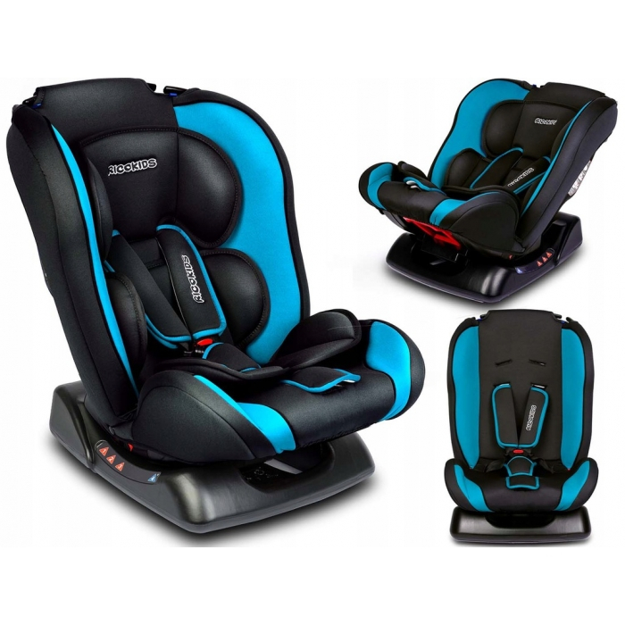 Scaun Auto 0-25 Kg Ricokids Lorenzo - Gri Inchis - Albastru [2]