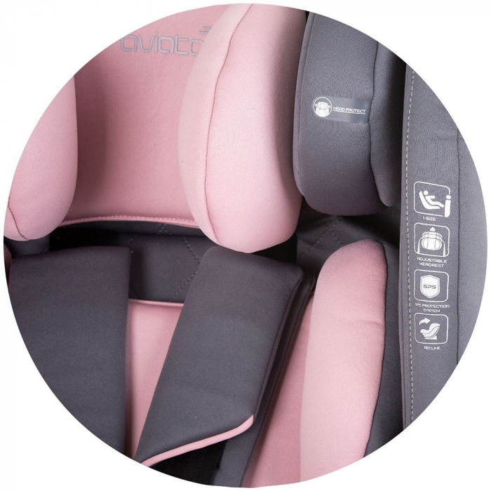 Scaun auto Chipolino Aviato I-Size 40-150 cm flamingo [8]