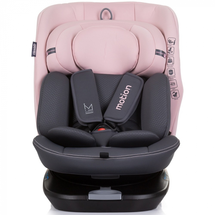 Scaun auto Chipolino Motion I-Size 40-150 cm flamingo cu sistem Isofix [2]