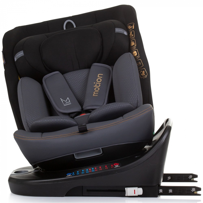 Scaun auto Chipolino Motion I-Size 40-150 cm obsidian cu sistem Isofix [6]