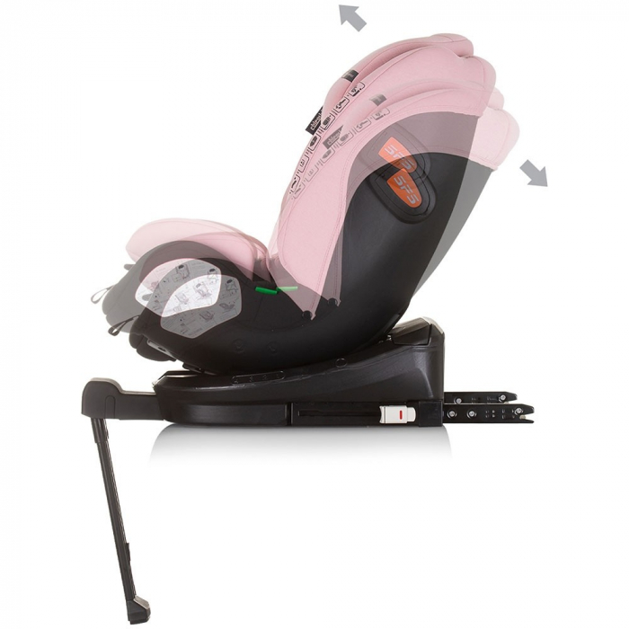 Scaun auto Chipolino Tourino I-Size 40-150 cm flamingo cu sistem Isofix [5]