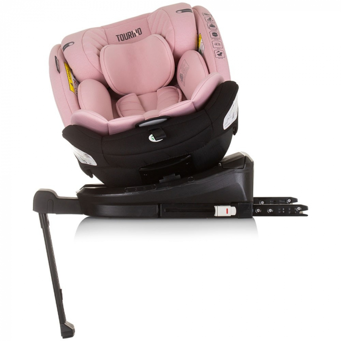 Scaun auto Chipolino Tourino I-Size 40-150 cm flamingo cu sistem Isofix [6]