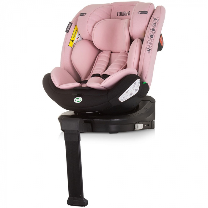 Scaun auto Chipolino Tourino I-Size 40-150 cm flamingo cu sistem Isofix [2]