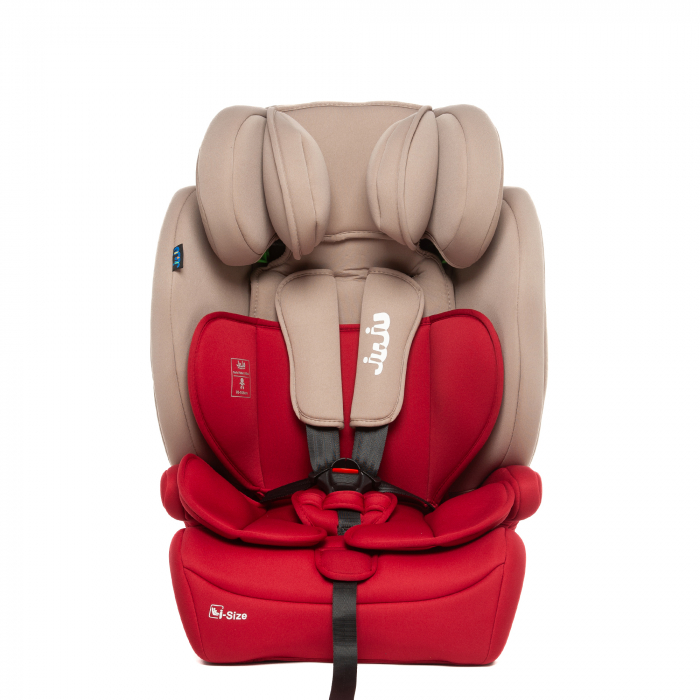 Scaun Auto Juju Safe Rider i-Size, Bej-Bordo [2]