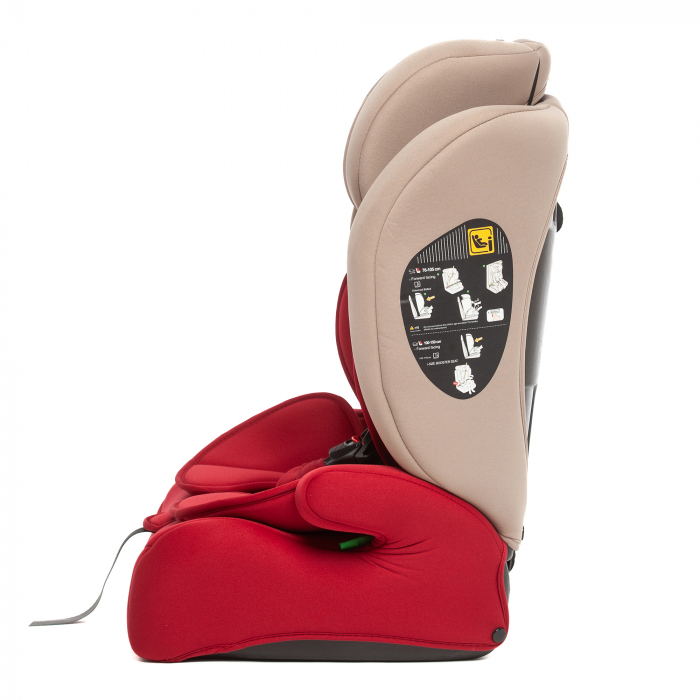 Scaun Auto Juju Safe Rider i-Size, Bej-Bordo [3]