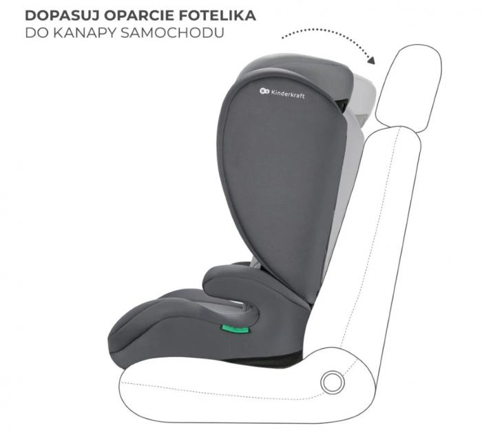 SCAUN AUTO KINDERKRAFT I-SPARK, I-SIZE 100-150 CM, PINK [9]