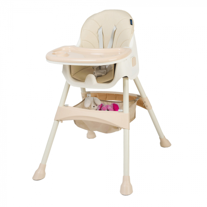Scaun de masa 2 in 1 Juju Eat&Smile, Beige [1]