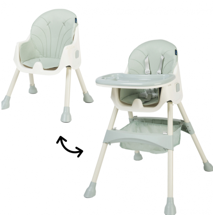 Scaun de masa 2 in 1 Juju Eat&Smile, Mint [3]