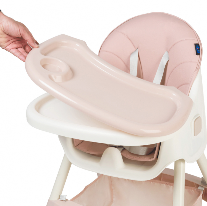 Scaun de masa 2 in 1 Juju Eat&Smile, Pink [6]