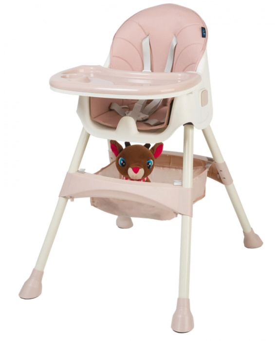 Scaun de masa 2 in 1 Juju Eat&Smile, Pink [1]