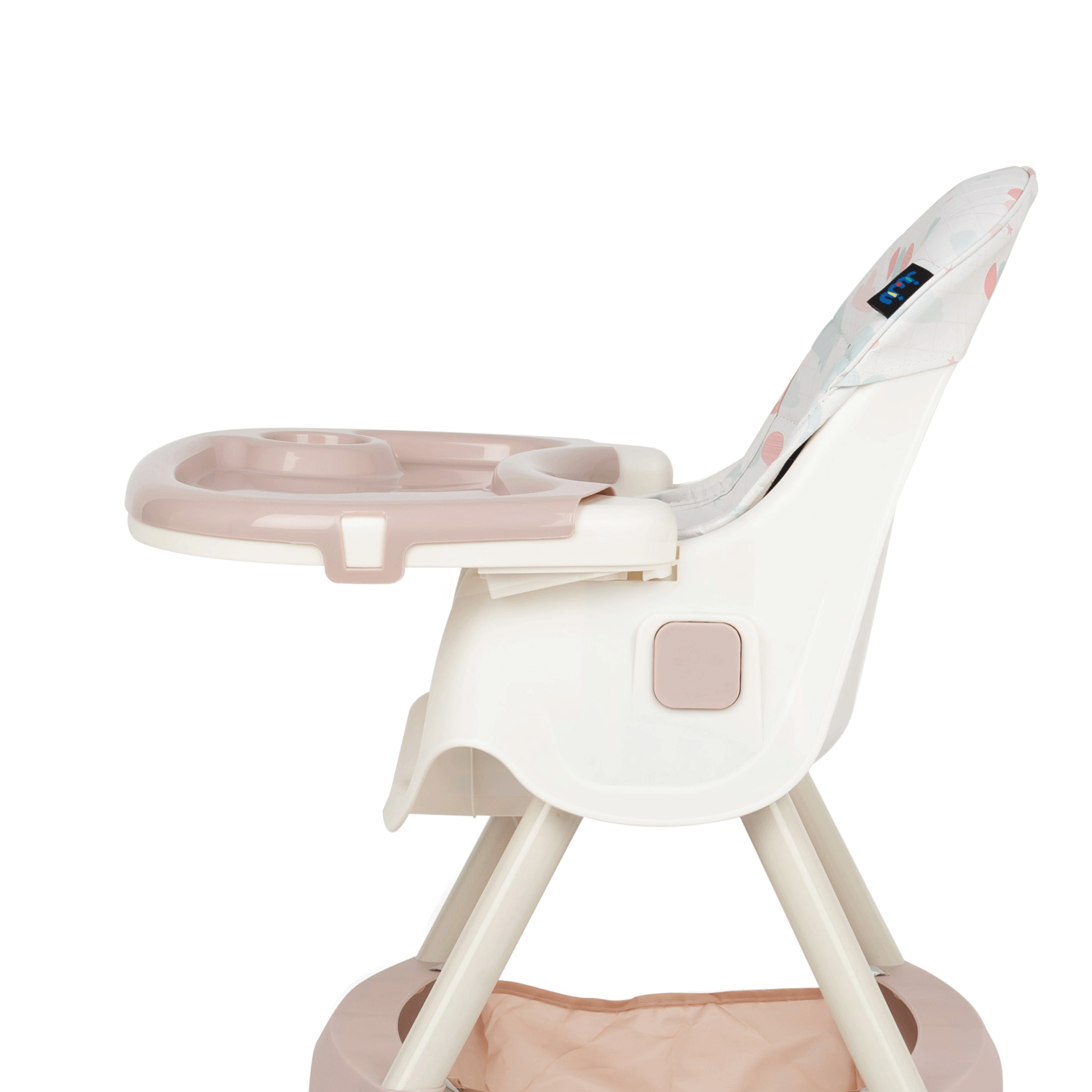 Scaun de masa 2 in 1 Juju Eat&Smile, Pink-Elephants [9]