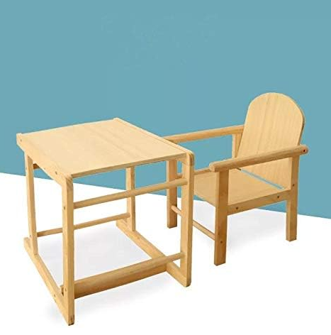 Scaun de masa, 2 in 1, Recomandat de la 7 luni la 5 ani, din Lemn [8]