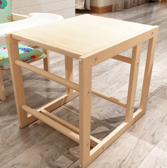 Scaun de masa, 2 in 1, Recomandat de la 7 luni la 5 ani, din Lemn [3]