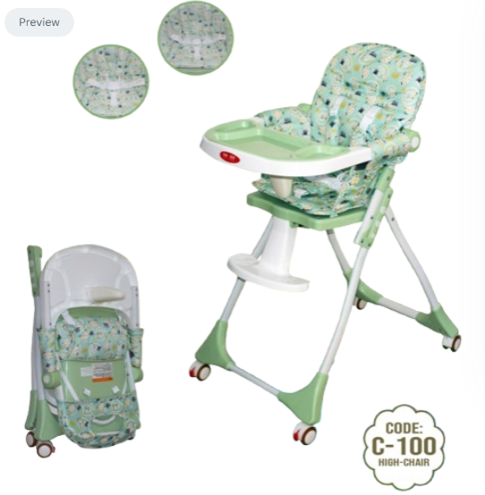 Scaun de masa, spatar dublu, cu roti din silicon, blocabile, pliabila [2]