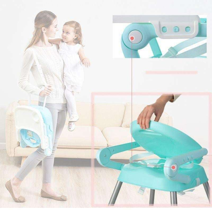 Scaun de masa 3 in 1 pentru copii, Bubu-Still, albastru [2]