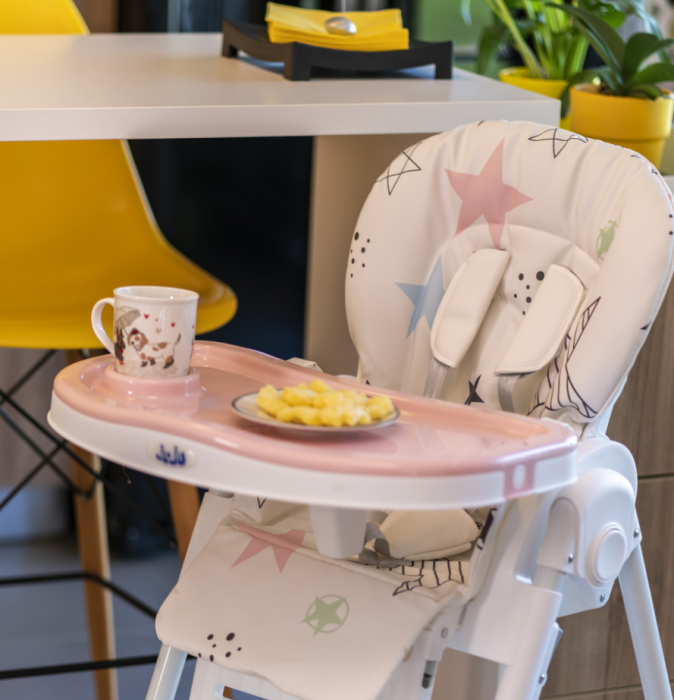 Scaun de masa Juju Eat&Joy, Pink Stars [4]