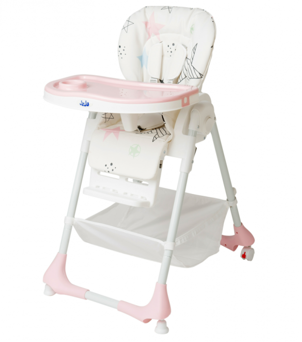 Scaun de masa Juju Eat&Joy, Pink Stars [1]