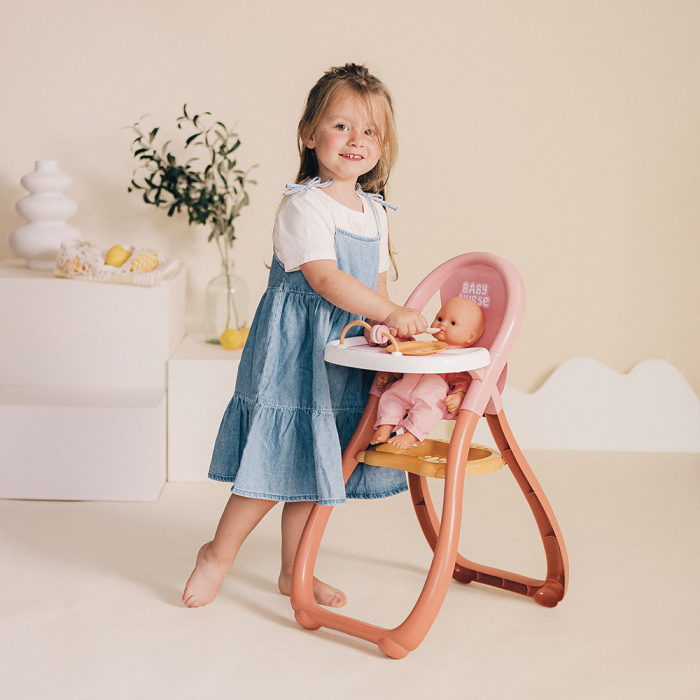 Scaun de masa pentru papusa Smoby Baby Nurse Highchair [5]