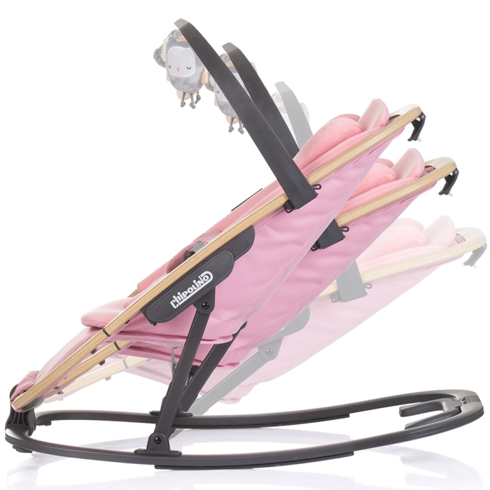 Scaunel balansoar Chipolino Senso pink marshmallow wood [5]