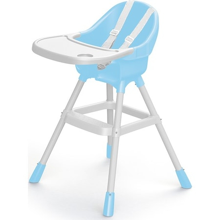 Scaunel Cu Masuta Pt.Bebe, Alb, 90x70x60cm - Dolu, albastru [1]