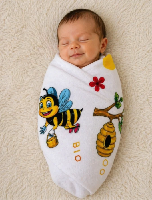 Scutec din finet, Fabricatie Romania, Model Albinute [2]