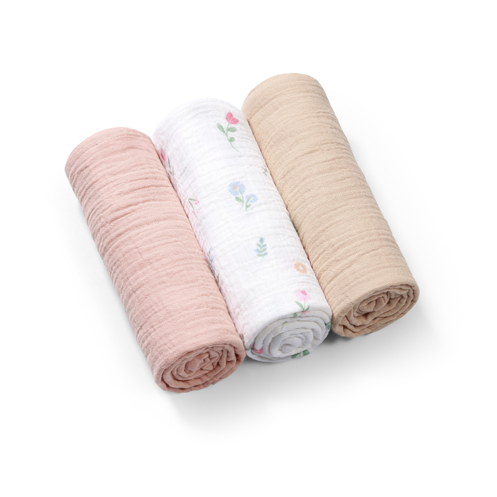 Scutece din muselina super soft multicolor, Babyono 3BUC/SET [2]