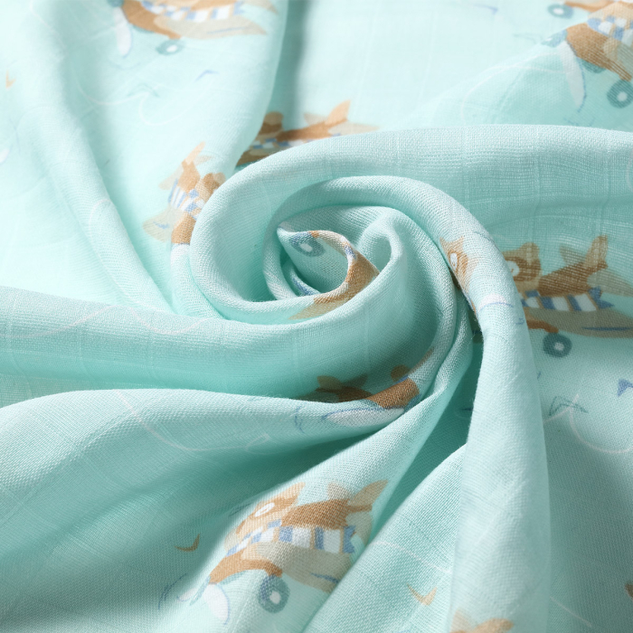 Scutece muselina natural, set 3 bucati, 70%bambus si 30%bumbac, 70x70 cm, Babyono [3]