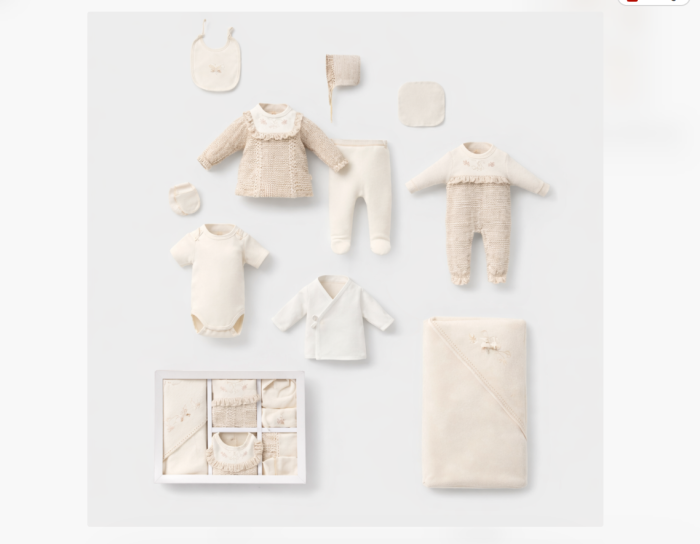 Set 10 piese, Bumbac organic, Vintage Beige [3]