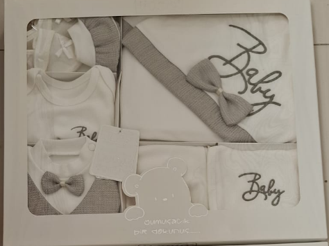 Set 10 piese, Nou născut, 0-3 Luni, Bumbac organic, Gentleman [3]