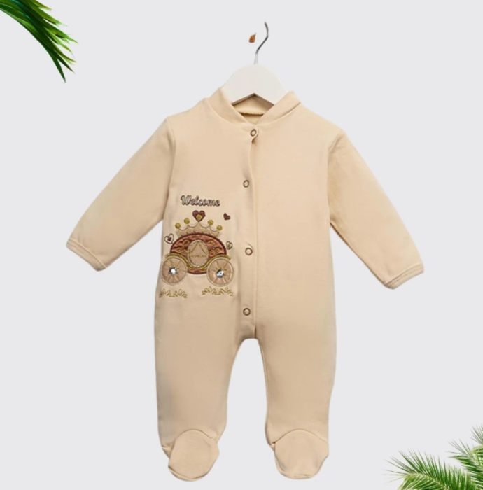 Set 10 piese, Nou născut Con con 0-3 Luni, Cu Cadou Jucărie, Bumbac organic [2]