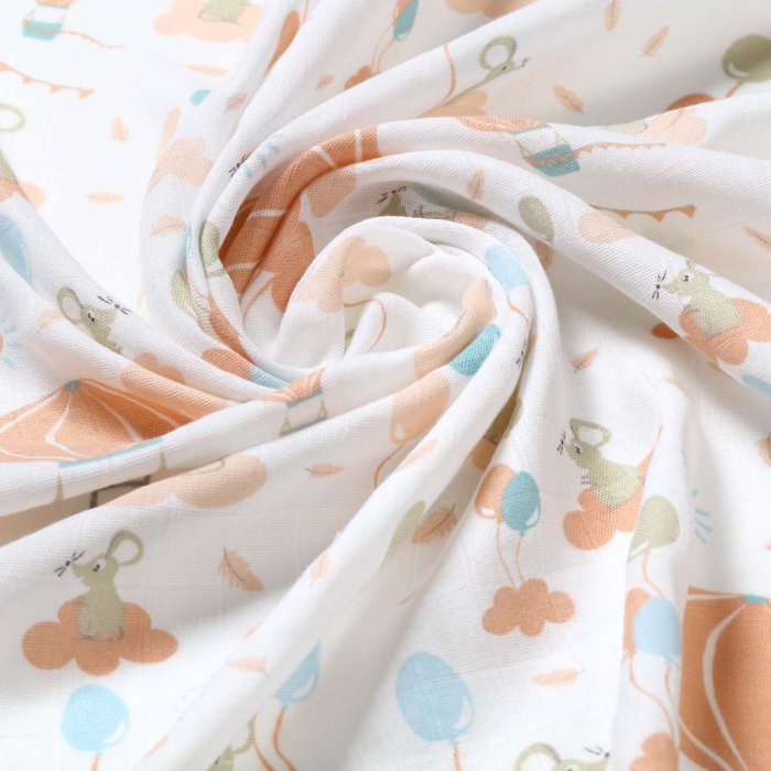 Set 3 bucati scutece copii din fibre bambus gri Babyono, Extra soft [4]