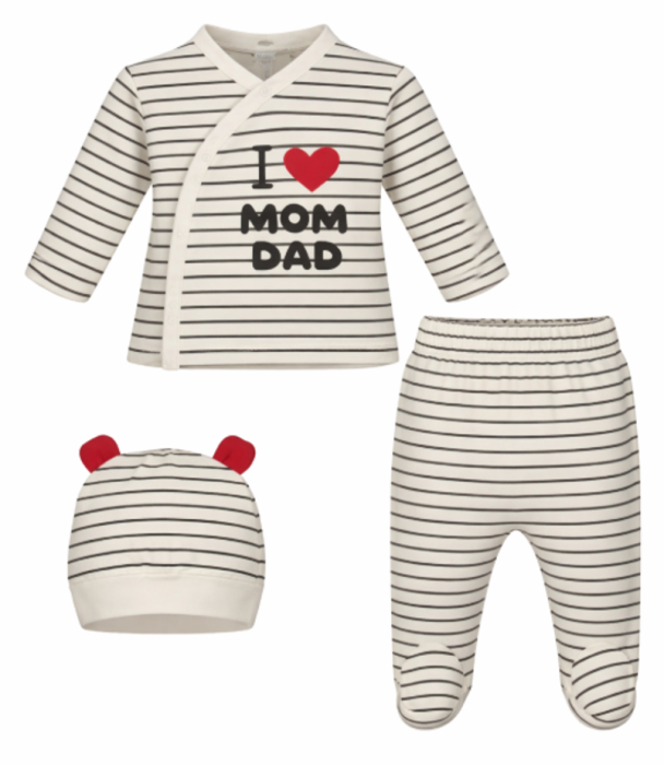 Set 3 piese, 0-3 luni, Imi iubesc parintii [2]