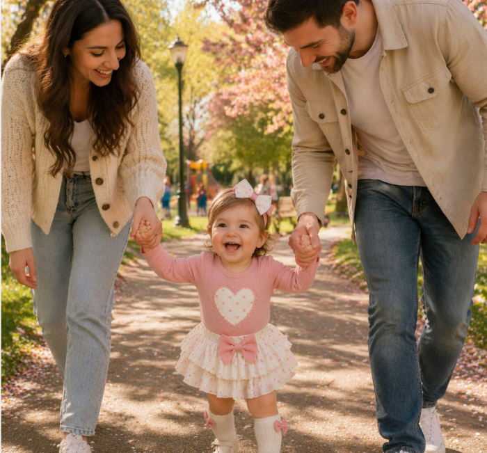 Set 3 piese, cu fustita, roz [4]