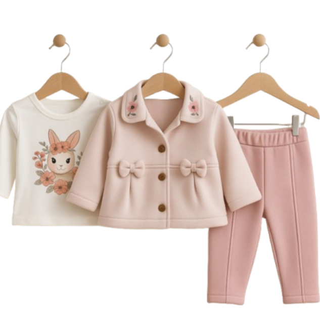 Set 3 piese, cu paltonas, Iepuras [1]