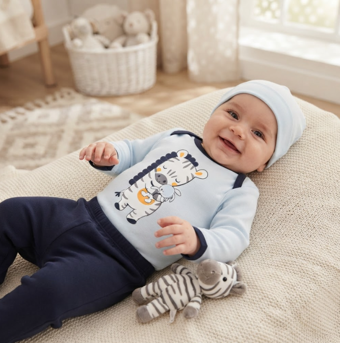 Set 3 piese pentru bebeluși, Puiul si mama [2]