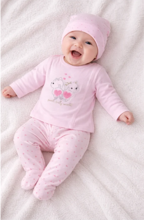 Set 3 piese, Pisicutele bunicii, 0-3 luni [2]